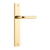 Iver Door Handle Oslo Rectangular Latch Pair Polished Brass