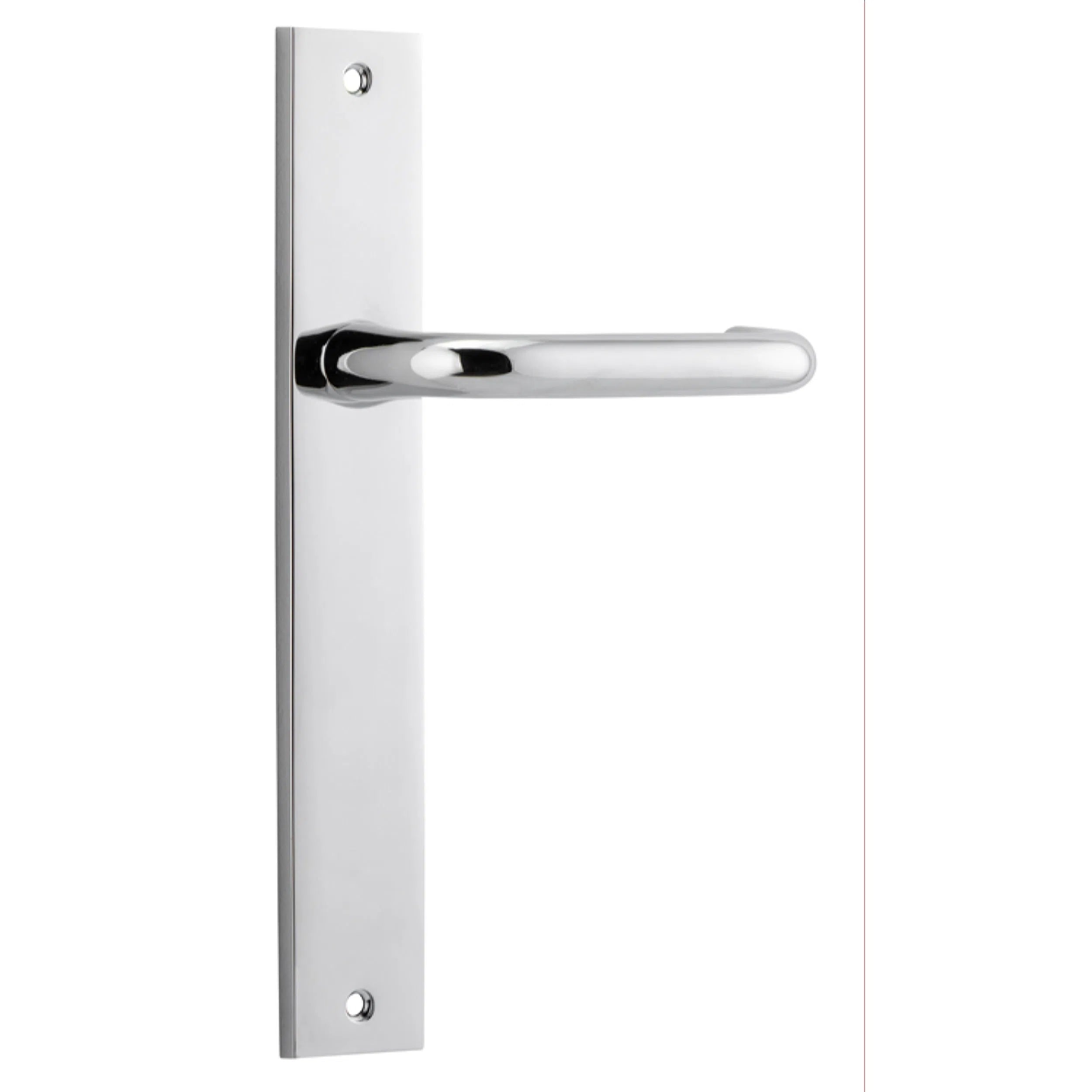 Iver Door Handle Oslo Rectangular Latch Pair Polished Chrome