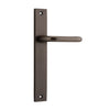 Iver Door Handle Oslo Rectangular Latch Pair Signature Brass