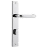 Iver Door Handle Oslo Rectangular Privacy Pair Chrome