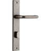 Iver Door Handle Oslo Rectangular Privacy Pair Distressed Nickel