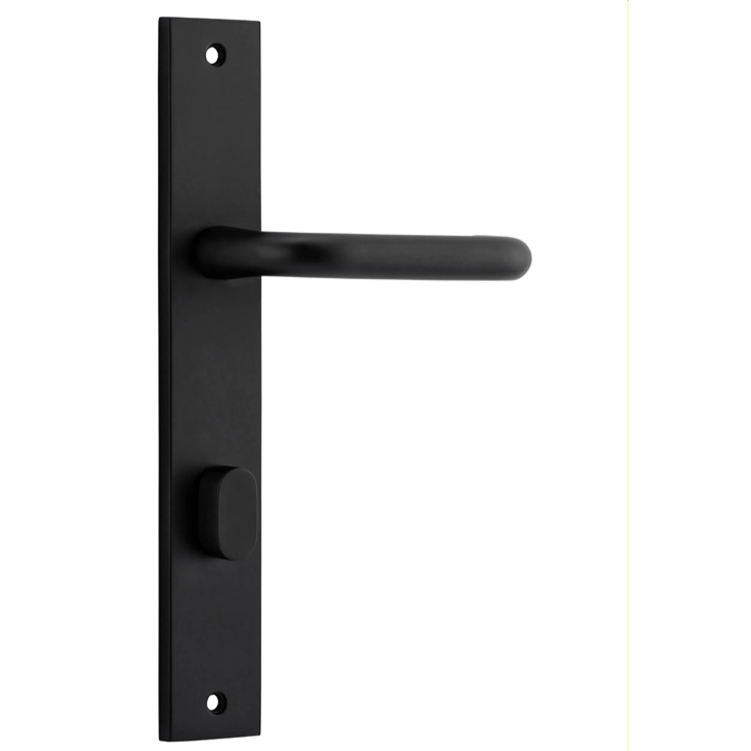 Iver Door Handle Oslo Rectangular Privacy Pair Matt Black