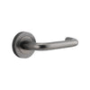 Iver Door Handle Oslo Round Rose Pair Distressed Nickel