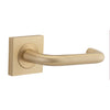 Iver Door Handle Oslo Square Rose Pair Brushed Brass