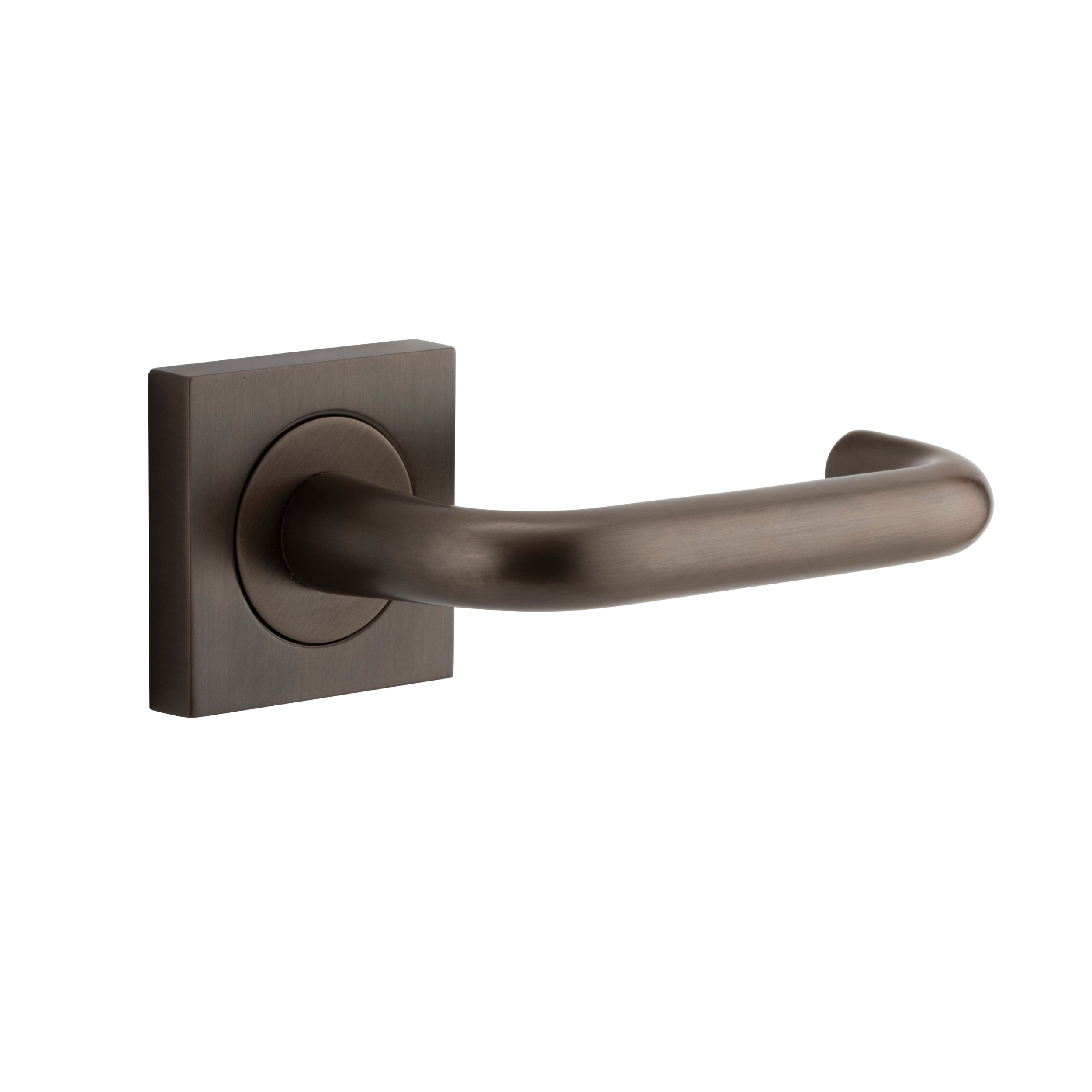 Iver Door Handle Oslo Square Rose Pair Signature Brass