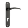 Iver Door Handle Oxford Oval Euro Pair Matt Black