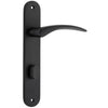 Iver Door Handle Oxford Oval Privacy Pair Matt Black