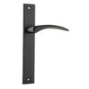 Iver Door Handle Oxford Rectangular Latch Pair Matt Black