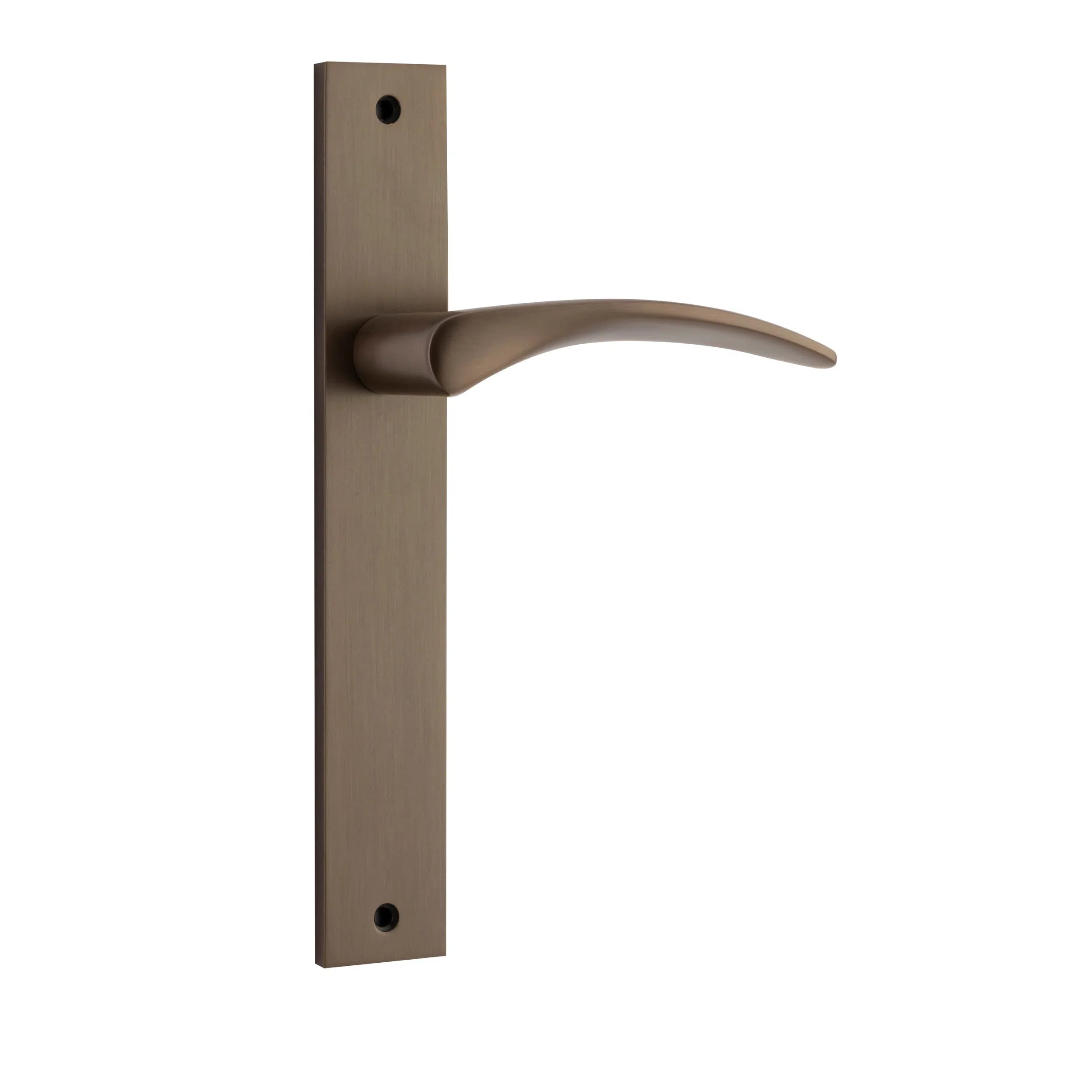 Iver Door Handle Oxford Rectangular Latch Pair Signature Brass