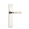 Iver Door Handle Sarlat Chamfered Euro Polished Nickel