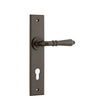 Iver Door Handle Sarlat Chamfered Euro Signature Brass