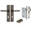 Iver Door Handle Sarlat Chamfered Key/Key Signature Brass Entrance Kit