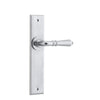 Iver Door Handle Sarlat Chamfered Latch Brushed Chrome