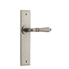 Iver Door Handle Sarlat Chamfered Latch Distressed Nickel