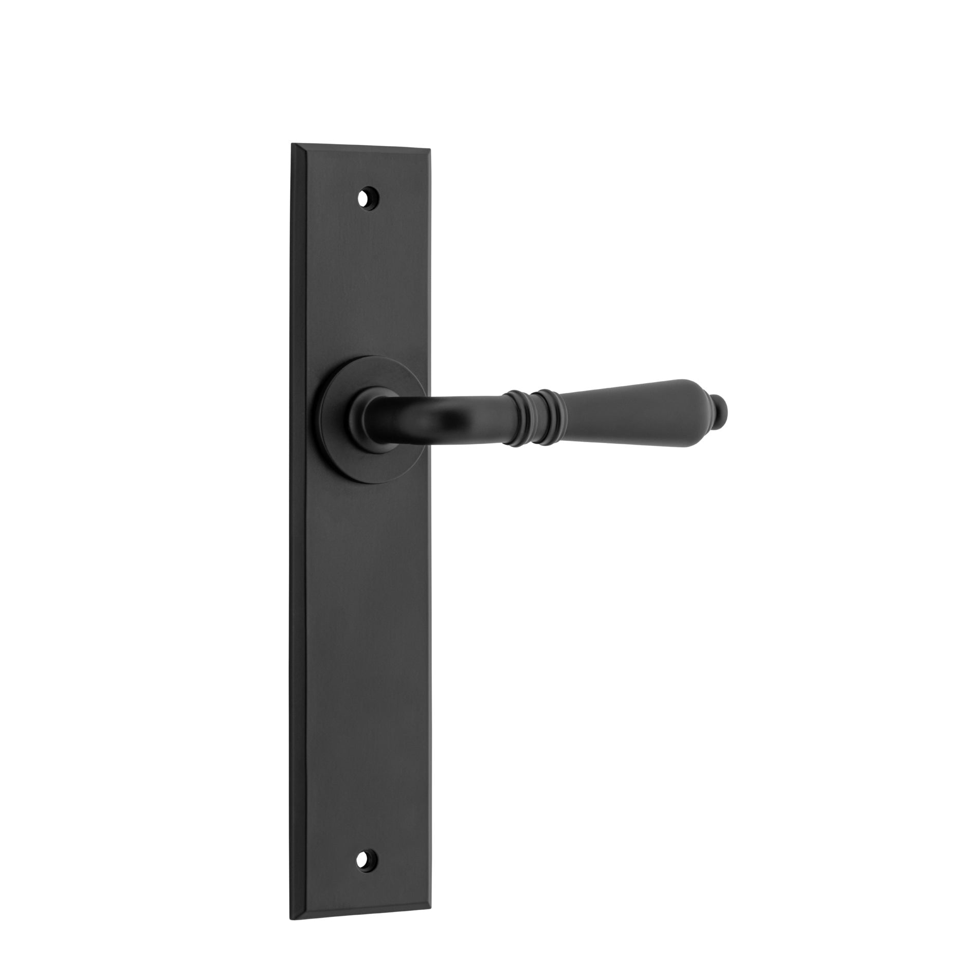 Iver Door Handle Sarlat Chamfered Latch Matt Black