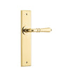 Iver Door Handle Sarlat Chamfered Latch Polished Brass