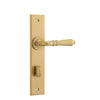 Iver Door Handle Sarlat Chamfered Privacy Brushed Brass