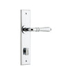 Iver Door Handle Sarlat Chamfered Privacy Polished Chrome