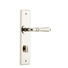 Iver Door Handle Sarlat Chamfered Privacy Polished Nickel