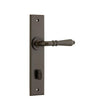 Iver Door Handle Sarlat Chamfered Privacy Signature Brass 85mm