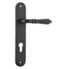 Iver Door Handle Sarlat Oval Euro Pair Matt Black