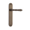 Iver Door Handle Sarlat Oval Latch Pair Signature Brass