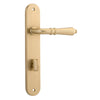 Iver Door Handle Sarlat Oval Privacy Pair Brushed Brass