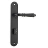 Iver Door Handle Sarlat Oval Privacy Pair Matt Black