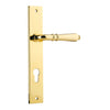 Iver Door Handle Sarlat Rectangular Euro Pair Polished Brass