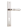 Iver Door Handle Sarlat Rectangular Euro Pair Polished Nickel