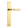 Iver Door Handle Sarlat Rectangular Latch Pair Polished Brass