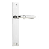 Iver Door Handle Sarlat Rectangular Latch Pair Polished Chrome