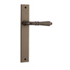 Iver Door Handle Sarlat Rectangular Latch Pair Signature Brass