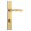 Iver Door Handle Sarlat Rectangular Privacy Brushed Gold PVD