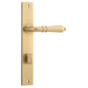 Iver Door Handle Sarlat Rectangular Privacy Pair Brushed Brass