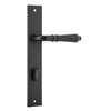 Iver Door Handle Sarlat Rectangular Privacy Pair Matt Black