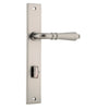 Iver Door Handle Sarlat Rectangular Privacy Pair Satin Nickel