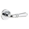 Iver Door Handle Sarlat Round Rose Pair Polished Chrome