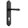 Iver Door Handle Sarlat Shouldered Euro Pair Matt Black