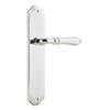 Iver Door Handle Sarlat Shouldered Latch Pair Polished Chrome