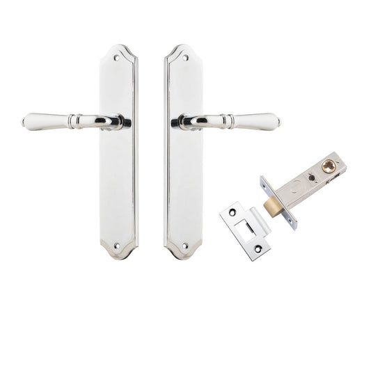 Iver Door Handle Sarlat Shouldered Latch Polished Chrome Passage Kit
