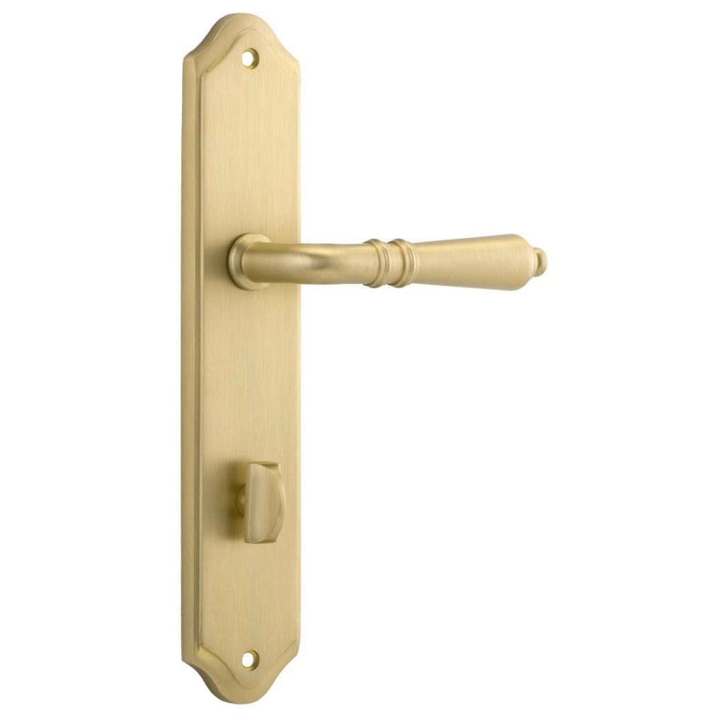 Iver Door Handle Sarlat Shouldered Privacy Brushed Gold PVD