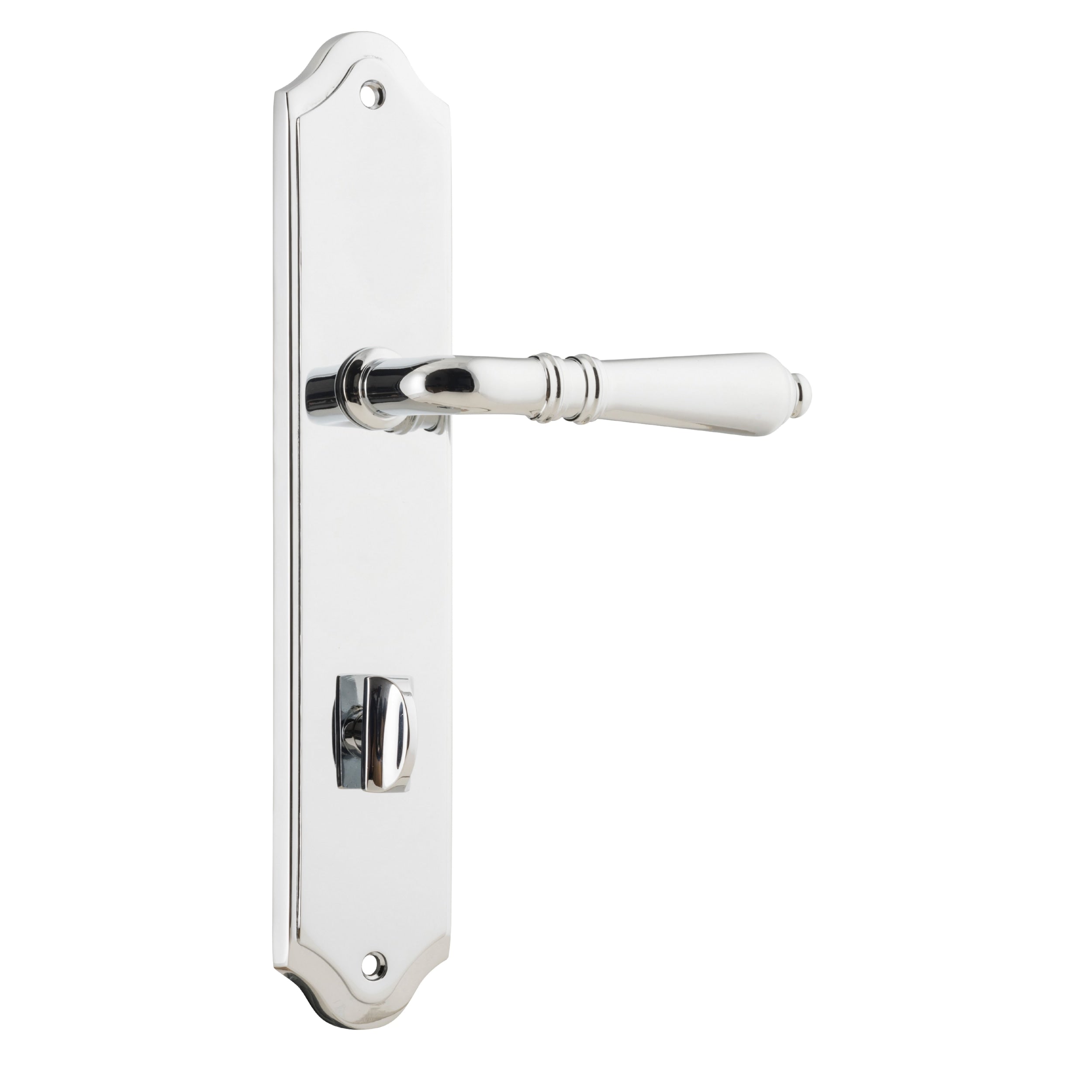 Iver Door Handle Sarlat Shouldered Privacy Pair Chrome