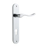 Iver Door Handle Stirling Oval Euro Pair Polished Chrome