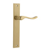 Iver Door Handle Stirling Rectangular Latch Pair Brushed Brass