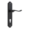 Iver Door Handle Stirling Shouldered Euro Pair Matt Black