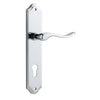 Iver Door Handle Stirling Shouldered Euro Pair Polished Chrome