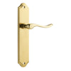 Iver Door Handle Stirling Shouldered Latch Pair Polished Brass