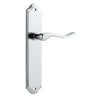 Iver Door Handle Stirling Shouldered Latch Pair Polished Chrome