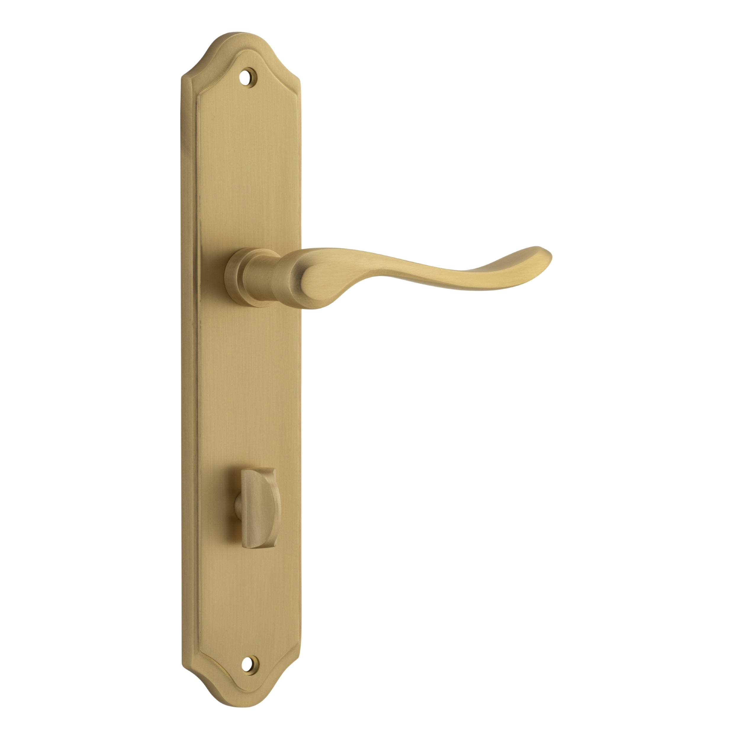 Iver Door Handle Stirling Shouldered Privacy Pair Brushed Brass